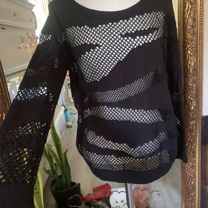 Sandro Paris see through sweater